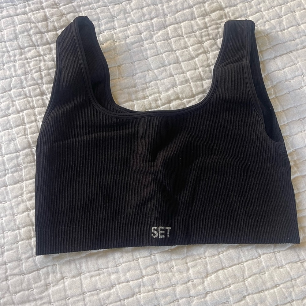 Set Active Blank Tank Bra